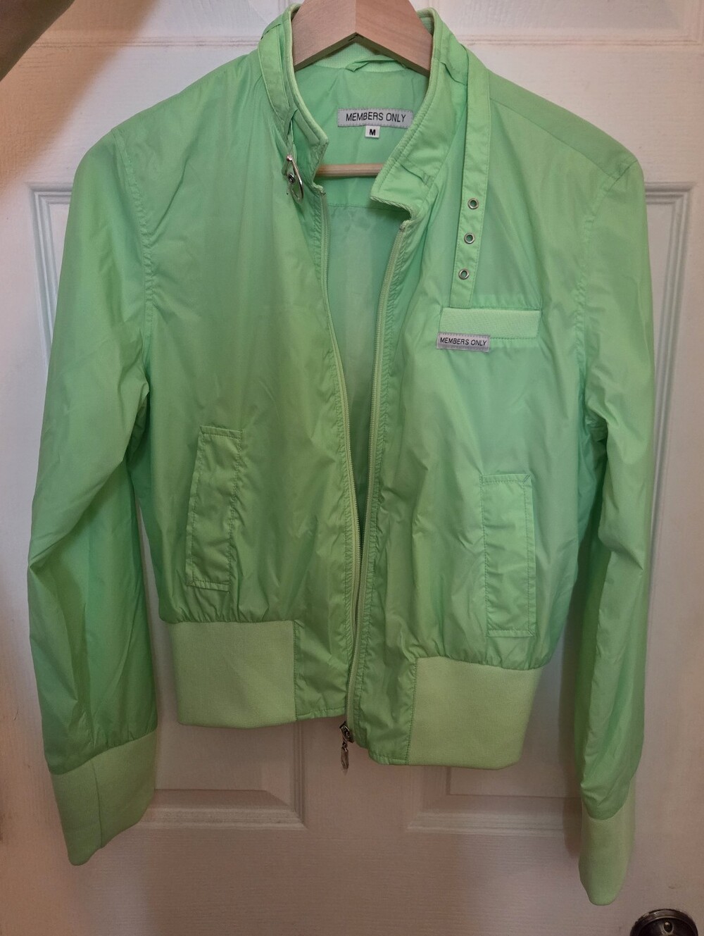 Members Only Mint Green Women's Bomber Jacket